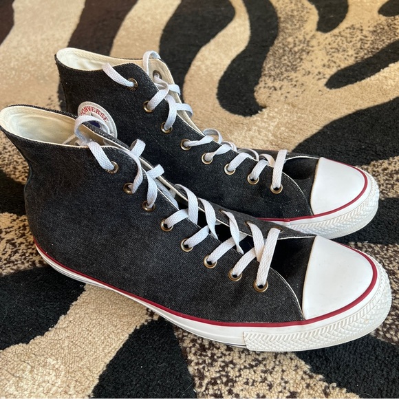 Converse All Star High-Top Sneakers — Black Denim - Picture 6 of 6